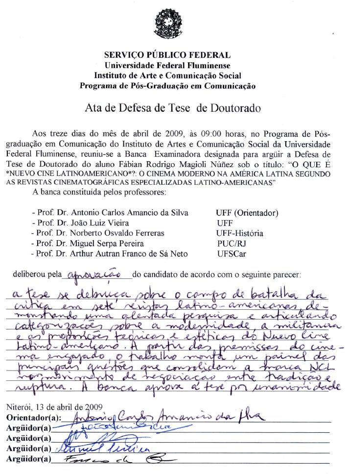 Pdf O Que E Nuevo Cine Latinoamericano O Cinema Moderno Na America Latina Segundo As Revistas Cinematograficas Especializadas Latino Americanas