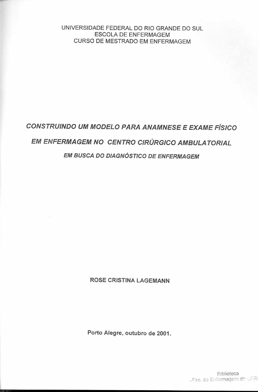 PDF ) Construindo um modelo para anamnese e exame físico em